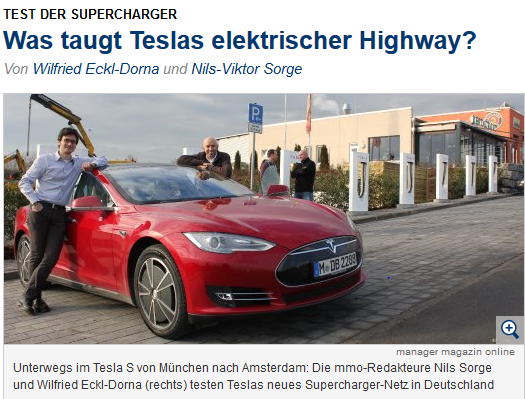 Manager Magazin Tesla Supercharger